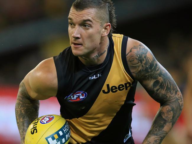 Dustin Martin won his first best-and-fairest and All-Australian selection this year. Picture: Wayne Ludbey