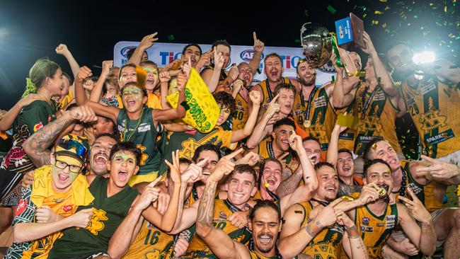 St Mary's triumphed in the 2023-24 NTFL grand final against the Nightcliff Tigers. Picture: Pema Tamang Pakhrin