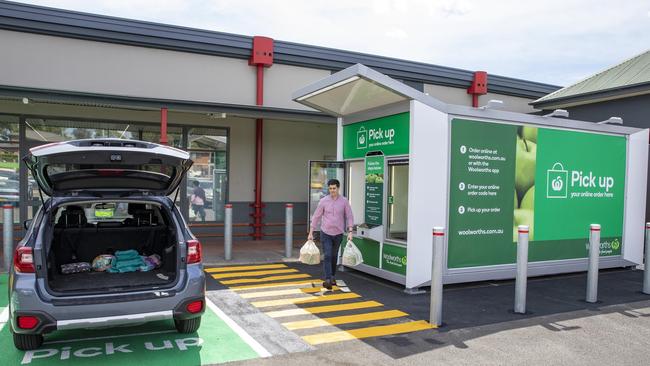 The collection locker at Woolworths Granville.