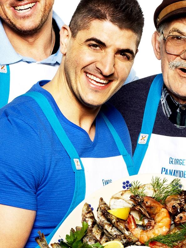 Mr Panayides in a promotional shot for the Family Food Fight show.