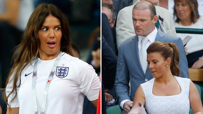 Rebekah Vardy (left) and Wayne Rooney's wife Coleen (right) have gone to war on Twitter. Pictures: File