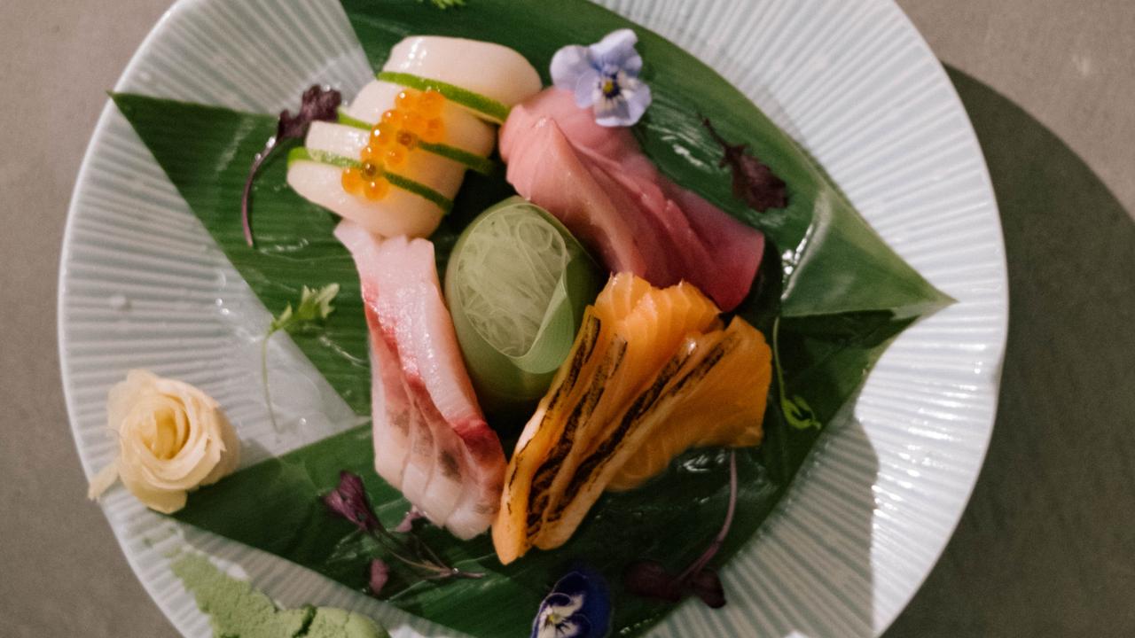 Sashimi platter at Umaii Japanese restaurant, Adelaide