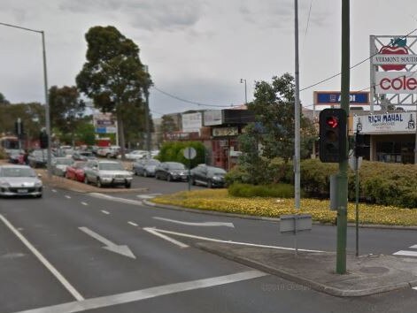 A shot was fired in an attempted carjacking at Burwood Highway and Handover Rd. Picture: Google