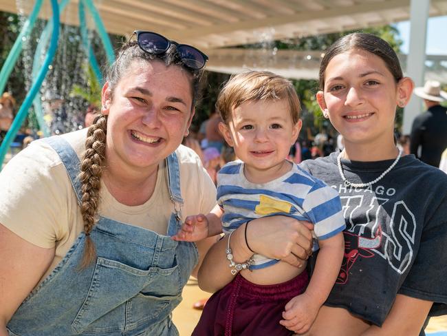 Tia Leeson, Carta Galea and Kamryn Galea at the official opening of Seaforth Esplanade Redevelopment Saturday 2 September 2023 Picture: Michaela Harlow