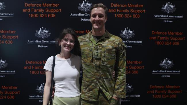 Captain Jack Collingwood (right) and wife, Madeline. Photo: Harry Brill.