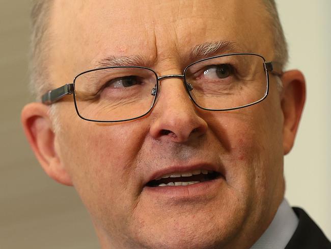 CANBERRA, AUSTRALIA NewsWire Photos MAY, 13 2021: Leader of the Australian Labor Party, Anthony Albanese at a WomenÃ¢â¬â¢s Budget Statement at Parliament House in Canberra.Picture: NCA NewsWire / Gary Ramage