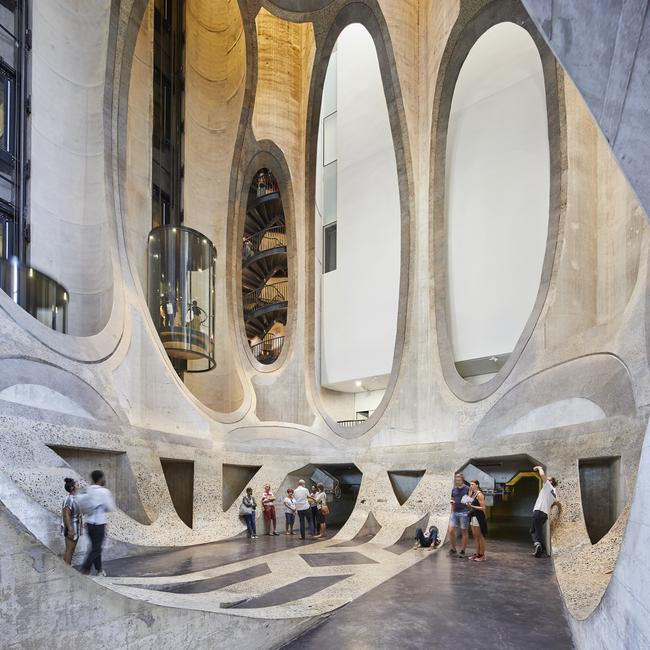 Central atrium of Zeitz MOCAA, Cape Town. Picture: Getty Images