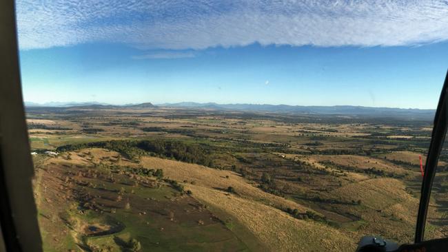 The view from the air from Pterodactyl Helicopters.