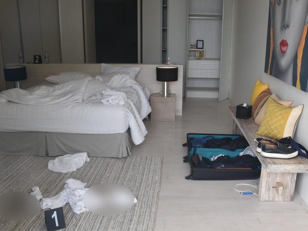 Inside the hotel room Shane Warne died in Thailand. Picture: Supplied