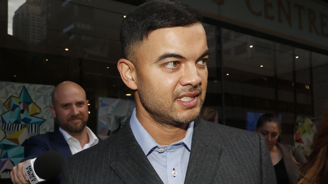 Guy Sebastian leaves court after his first day in the witness box. Picture: NCA NewsWire / Nikki Short