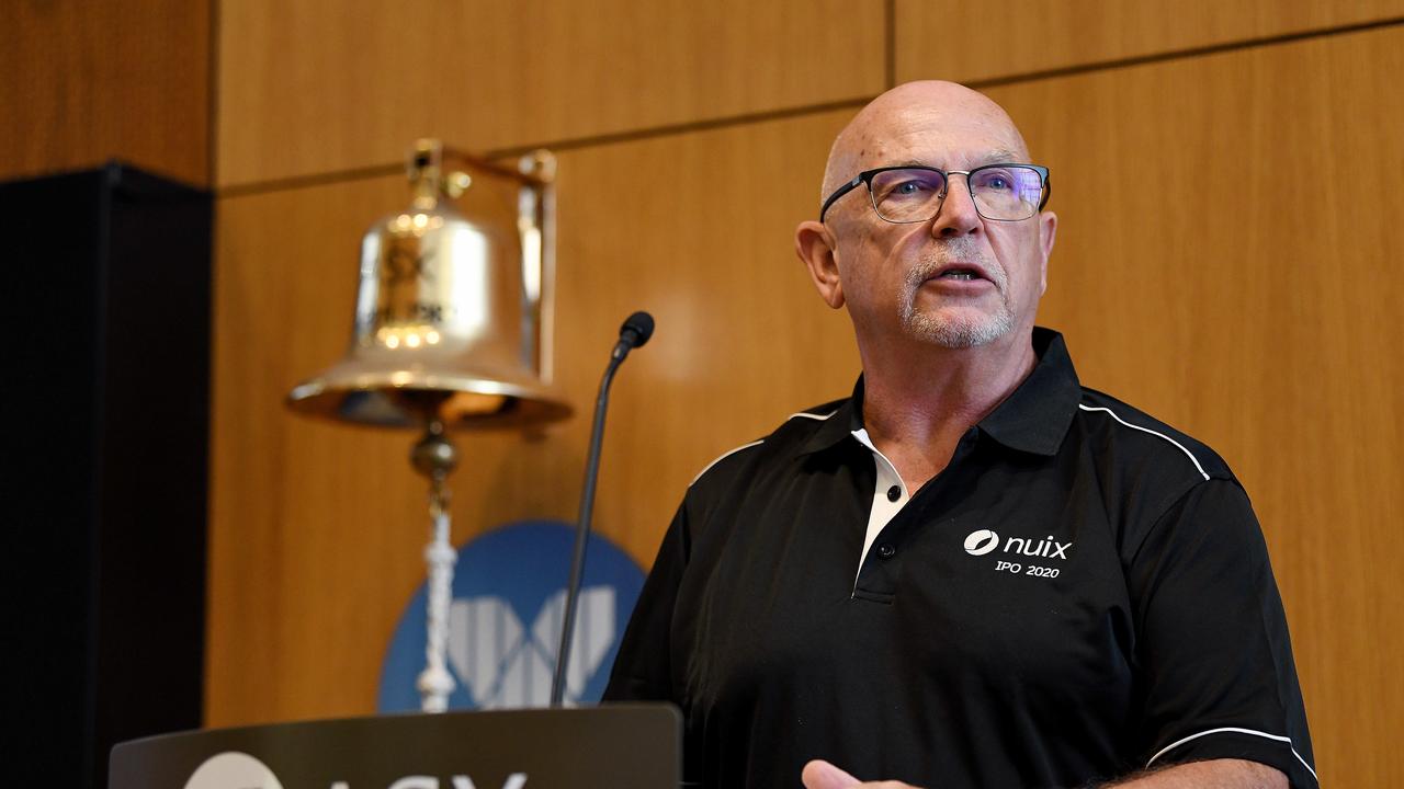 Former Nuix CEO Rod Vawdrey at the company’s listing in 2020. Picture: NCA NewsWire/Bianca De Marchi