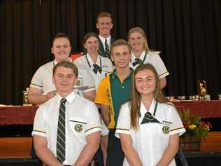 HIGH ACIEVERS: Year 12 Subject Award winners at Burnett State College Awards Night.