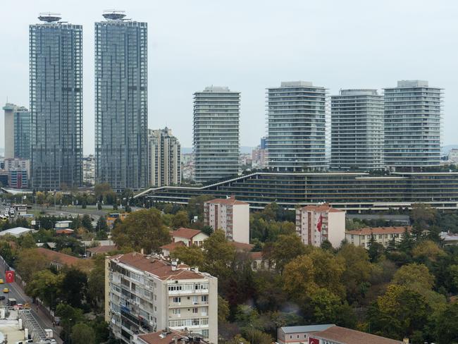 The neighbourhood close to the Zorlu Center, an up-market shopping mall in Istanbul.