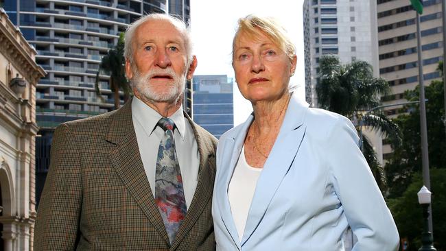 Alan Hodges, with wife Veronica, spent 10 hours in a hospital hallway waiting for an ambulance. Picture: David Clark