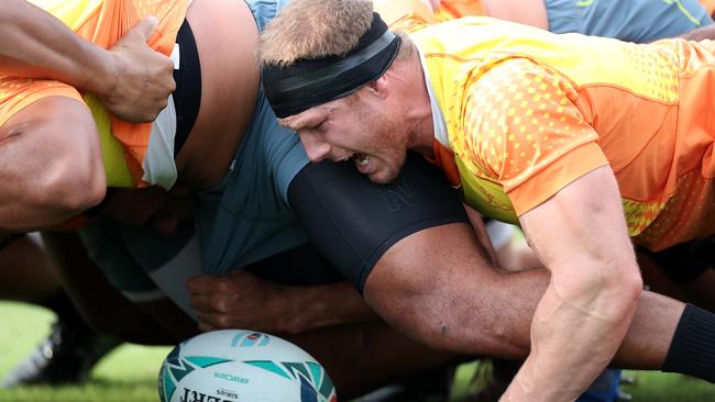 New laws have done nothing to fix the problem of the scrum. Picture: Getty Images