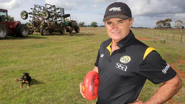 Ovens & Murray Interleague coach Damian Sexton & his wife Dianne at their farm, Finley,  Picture Yuri Kouzmin