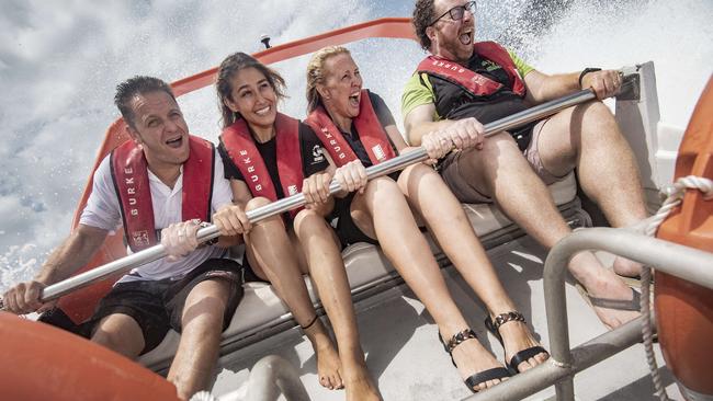 Cairns Tourism representatives Scott Garden, Phoebe Urquhart Kereru, Nikki Giumelli and Ben Woodward. Picture: Brian Cassey