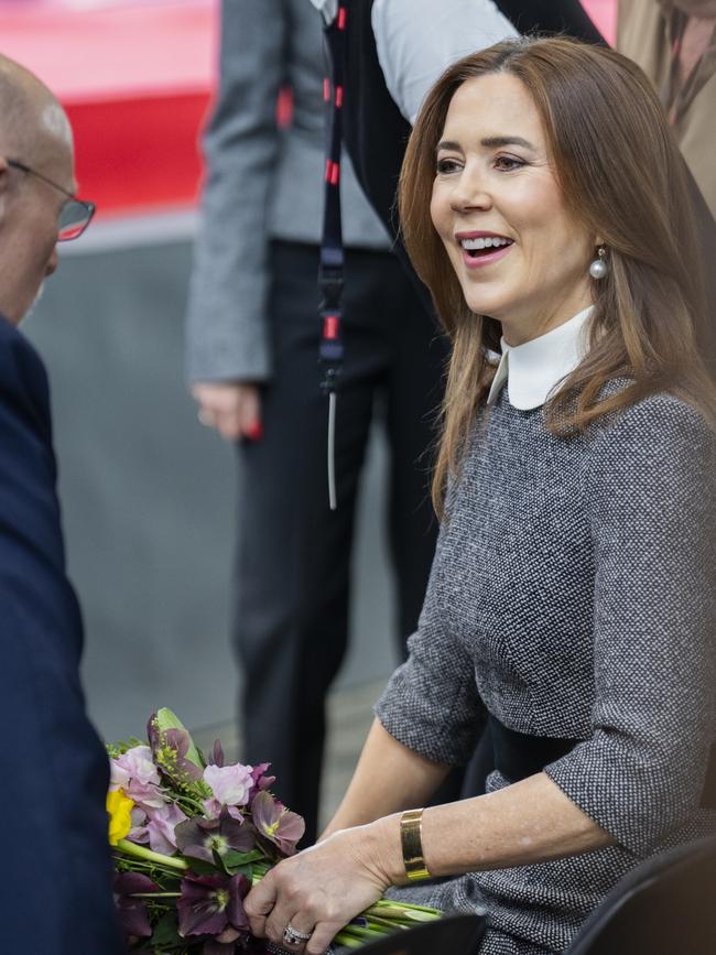 Mary was bright and happy at the event. Picture: Getty