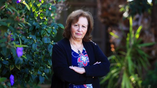 Maria Sampey is only allowed to visit her mother, Vittoria, 98, twice a week in her in her aged-care facility. Picture: Aaron Francis