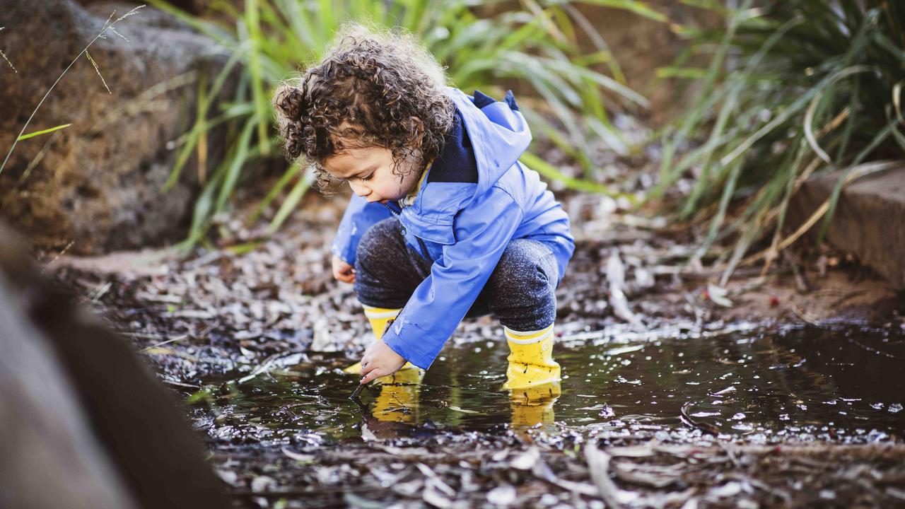 Young Etienne at her local park – the study intended to mimic the behaviour of children in nature. Picture: Nicole Cleary