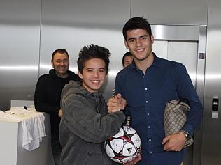 Villareal with Alvaro Morata.