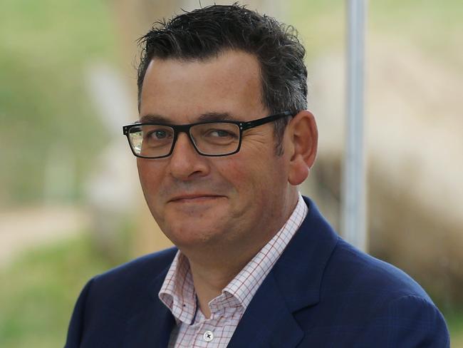 MELBOURNE, AUSTRALIA - NCA NewsWire Photos November 4, 2020:   Victorian Premier Daniel Andrews smiles during a press conference at the Lion enclosure of Werribee Open Range Zoo in Werribee, Melbourne, Victoria. Picture: NCA NewsWire / Daniel Pockett