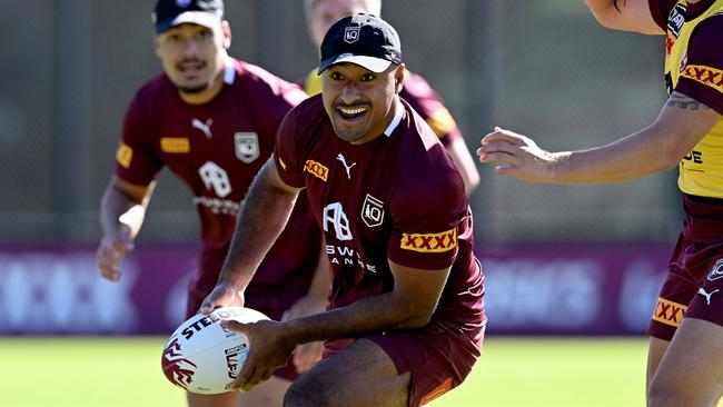 Felise Kaufusi is a great team man, according to Storm football boss Frank Ponissi. Picture: Bradley Kanaris/Getty Images