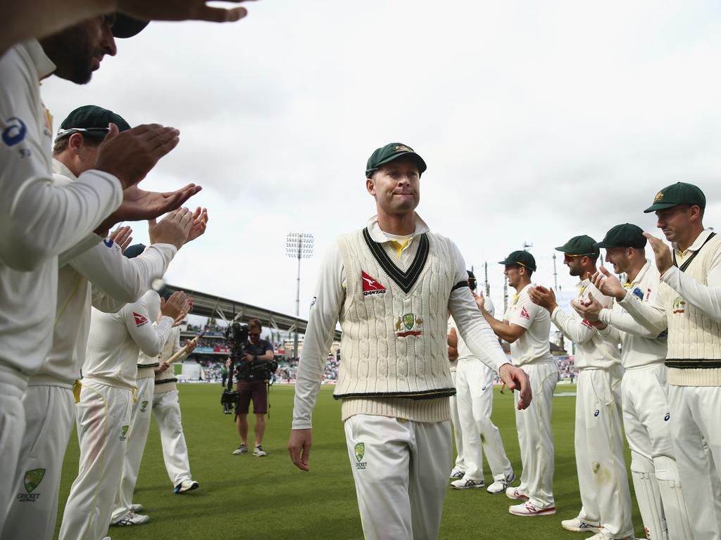 Michael Clarke after his last Test match. Picture: Ryan Pierse/Getty Images