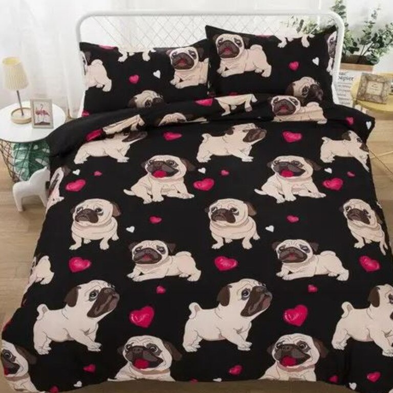 mattblatt.com.au Pug Dog Quilt Cover Set.