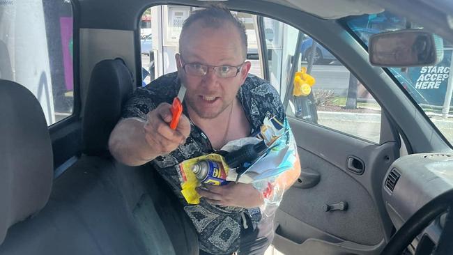 The 33-year-old Skye man charged with a string of drug, theft assault, weapon, criminal damage and driving offences after an incident in Yea on Saturday. Picture: Supplied