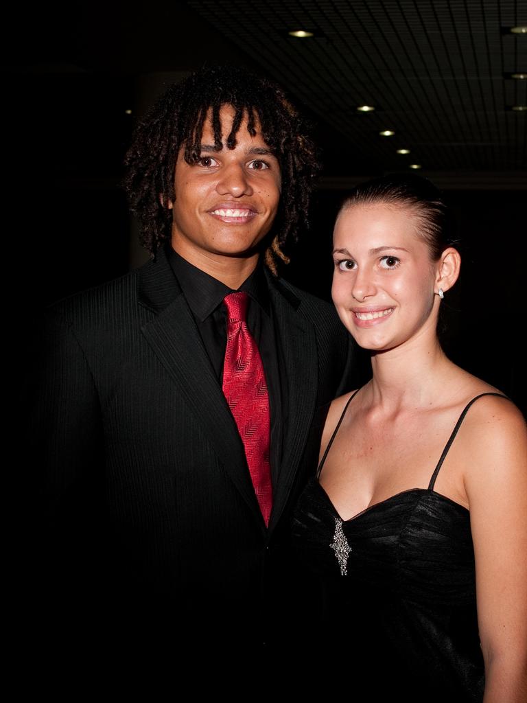 Jaxon de Santos and Stoney Dethmore at the 2009 Taminmin College formal at the Crown Hotel. Picture: NT NEWS