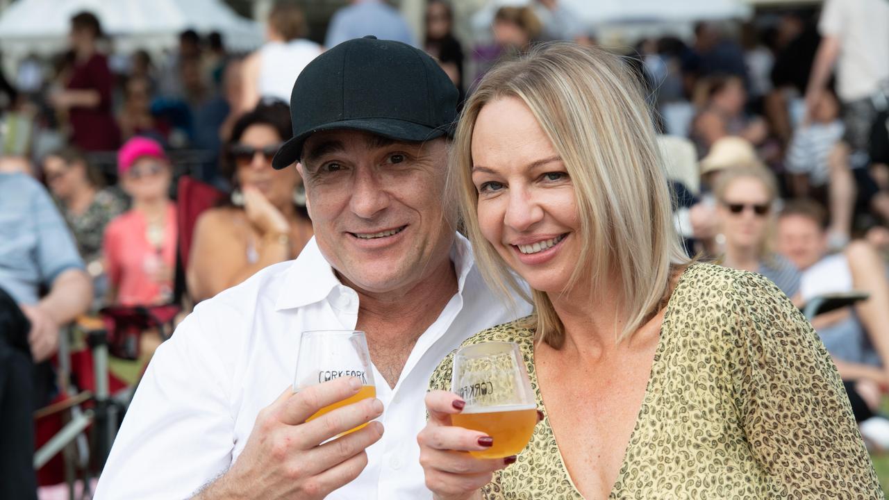 Michelle Mitrovic and Doug Arsic at the Cork and Fork festival on the waterfront Putney on Sunday May 19 2019. (AAP IMAGE / MONIQUE HARMER)