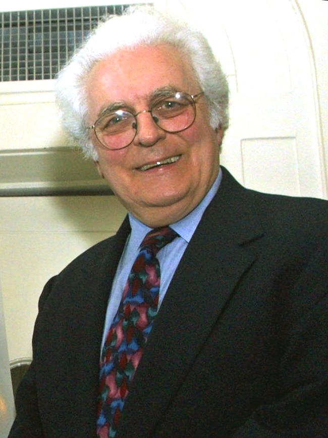 Robert Moog smiles after being named a winner of the Polar Music Prize, a Royal Swedish Academy of Music Award, in 2001. Picture: AP