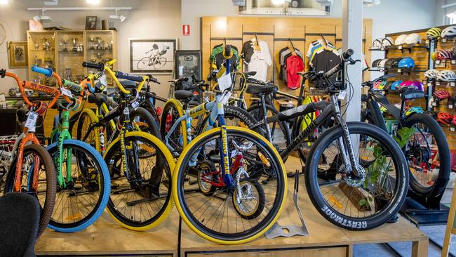 Mike Bikes are selling about a dozen bikes a day. Usually the business sells about two or three bikes. Picture: Jerad Williams