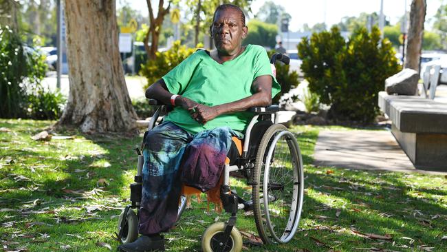 Mornington Island amputee Ruth Escott is being forced to live in hospital or face homelessness while getting medical treatment in Townsville due to a shortage of accommodation. Picture: Shae Beplate.