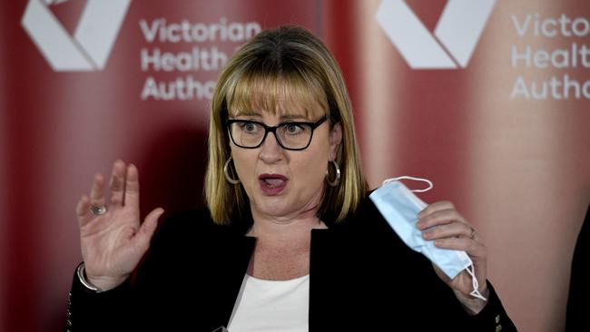 Victorian Deputy Premier Jacinta Allan said Victorian hospitals would take a local approach to implementing Covid measures. Picture: Andrew Henshaw