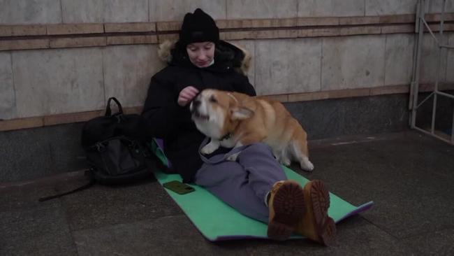 Kyiv residents shelter in metro on Christmas Day after Russian attacks