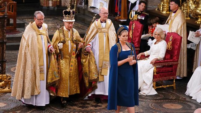 During the service, social media was filled with posts about Penny Mordaunt. Picture: Getty