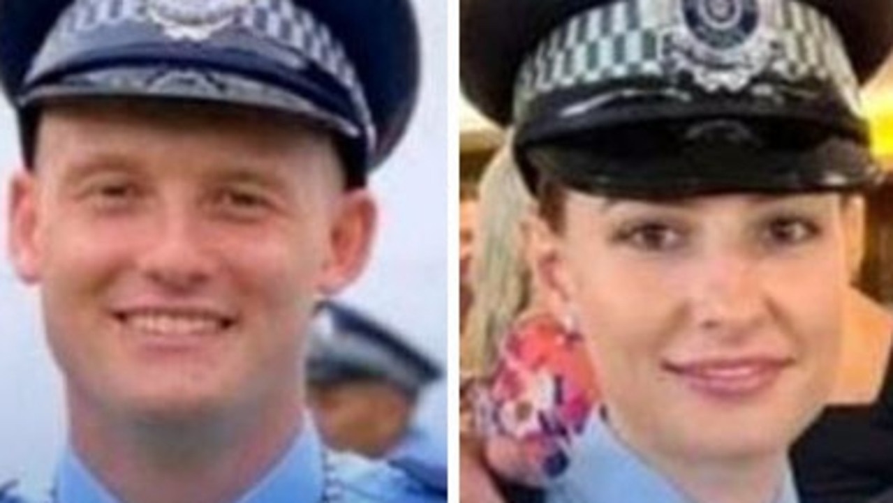 Constable Rachel McCrow, 26, and Constable Matthew Arnold, 29, were gunned down at the property in the western Darling Downs, about three hours west of Brisbane.