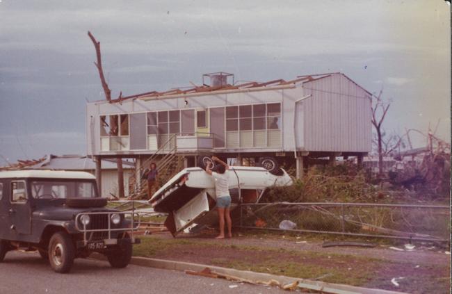 Destruction caused across Darwin, captured by Greg Novak in the days after Cyclone Tracy flattened the town at Christmas 1974.