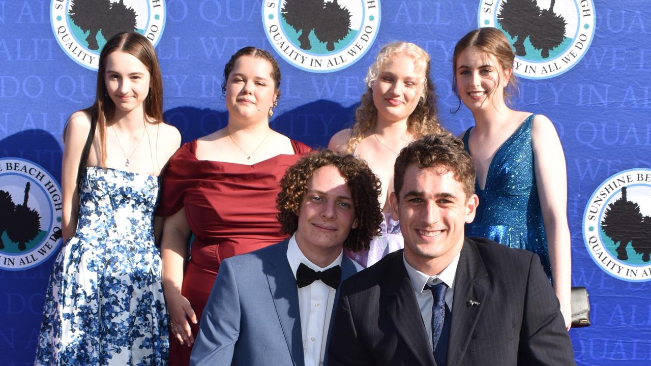 Students at the Sunshine Beach State High School formal 2024.