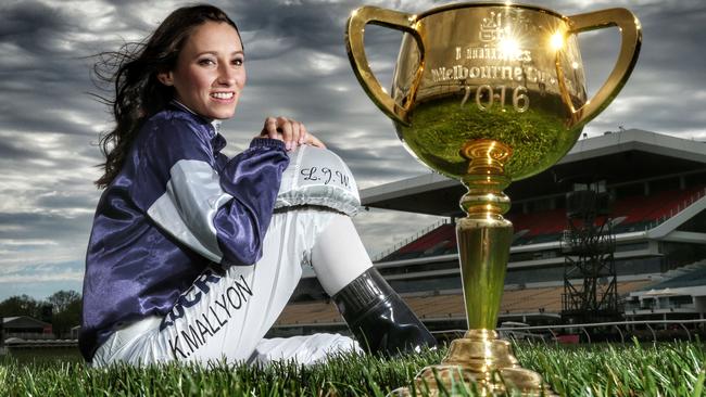 Katelyn Mallyon will ride in her first Melbourne Cup onboard the Lloyd Williams-owned Assign. Picture: Colleen Petch.