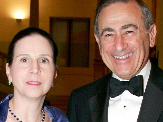 Bernard Selz and his wife - Inauguration of the new museum of ornamental arts followed by a gala dinner to the benefit of ornamental arts. (Photo by Bertrand Rindoff Petroff/Getty Images)