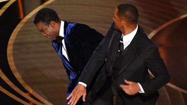 Claims Will Smith was ever asked to leave the ceremony after the slap have come into question over the past few days. Picture: AFP.