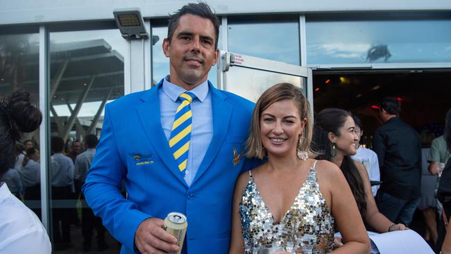 Josh and Harmony at the 2023-24 NTFL Nichols awards night. Picture: Pema Tamang Pakhrin