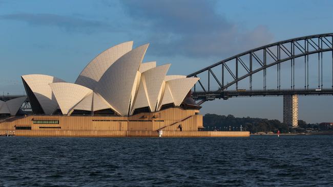 The Opera House will be lit up in the blue and white of the Israeli flag on Monday night. Picture: NCA Newswire /Gaye Gerard