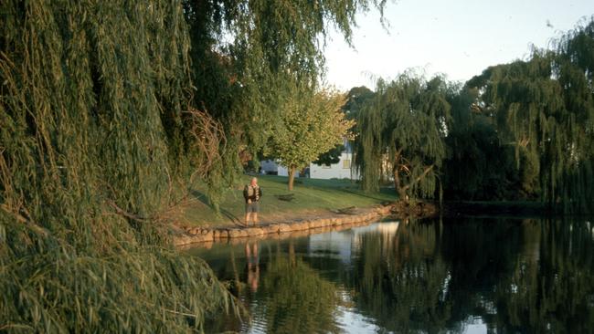 The picturesque grounds of the Tuki Trout Farm. Picture: News Limited