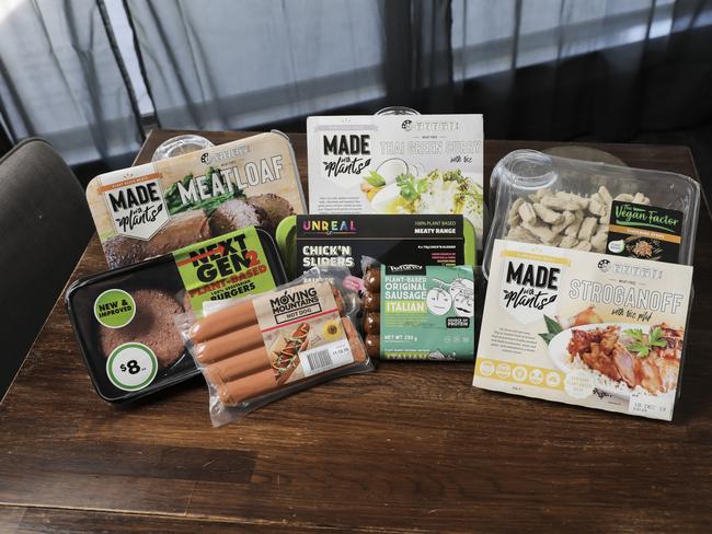 A plethora of vegan meat substitute products are now available. Picture: Mark Cranitch