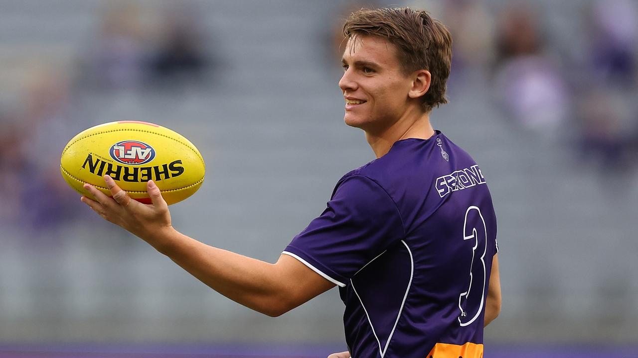 Caleb Serong has scored over 100 in 13 of his 16 games this year. Picture: Paul Kane/Getty Images