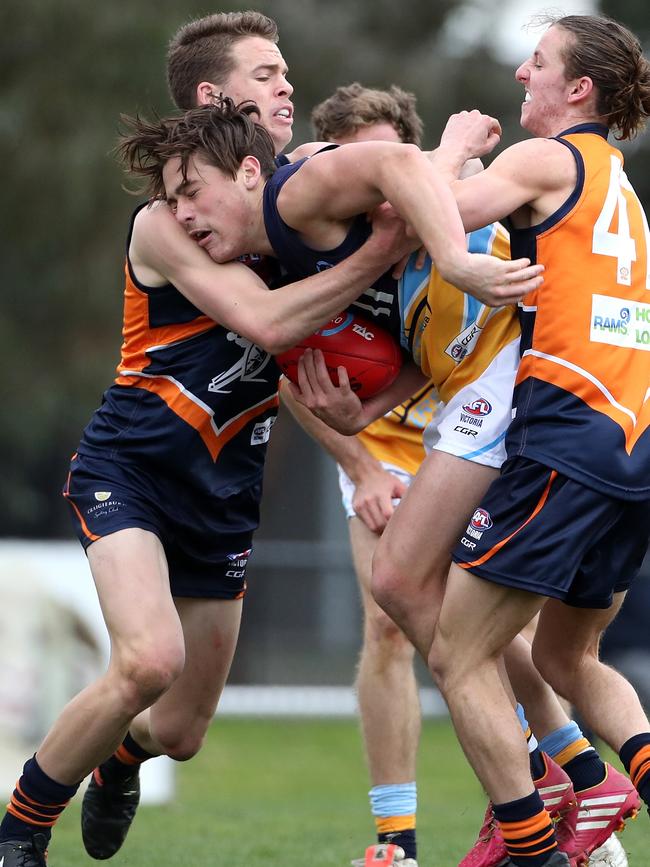 Wade Donnan playing for Bendigo Pioneers in 2017. Picture: Mark Dadswell